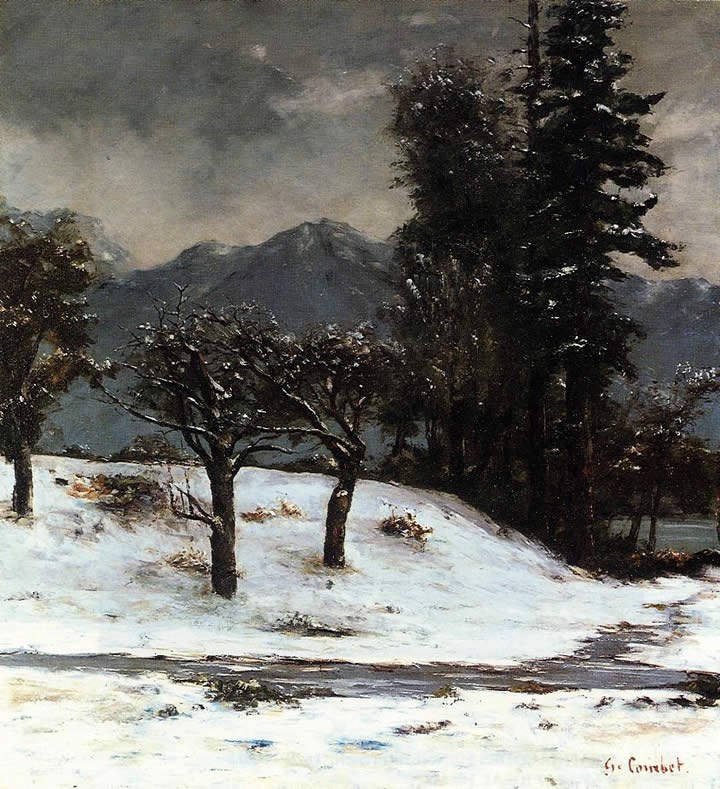 Gustave Courbet Snow